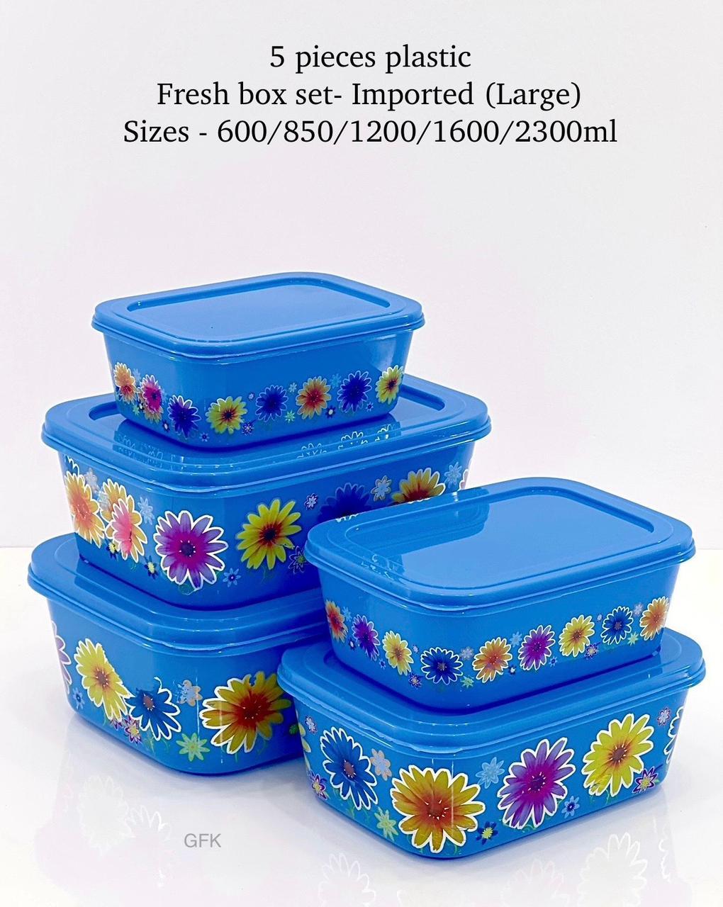 Plastic frash box set 