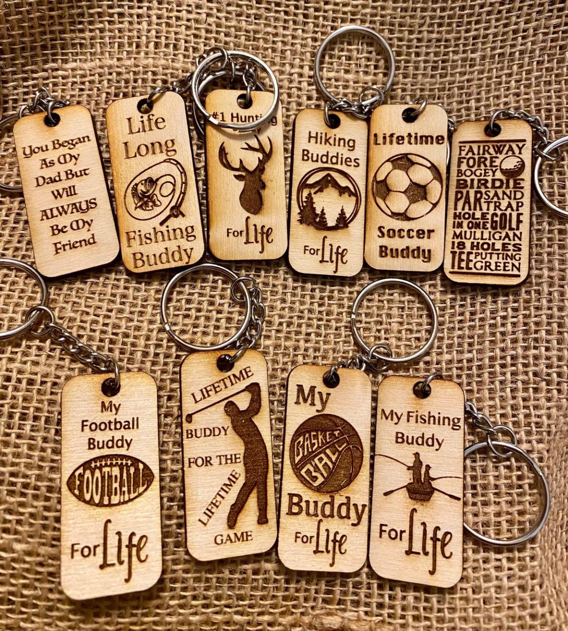 Wooden key chain 