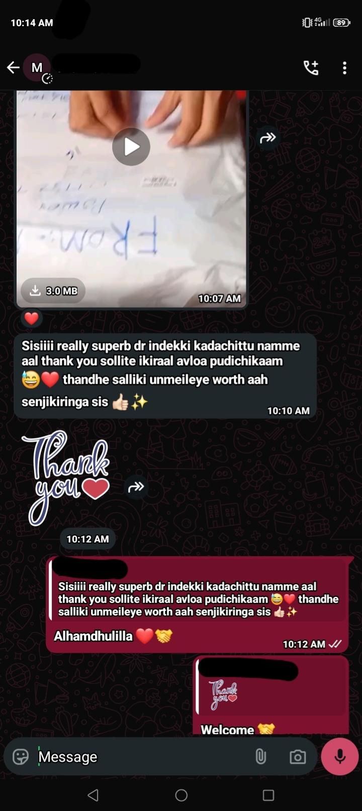 Gift packs feedbacks