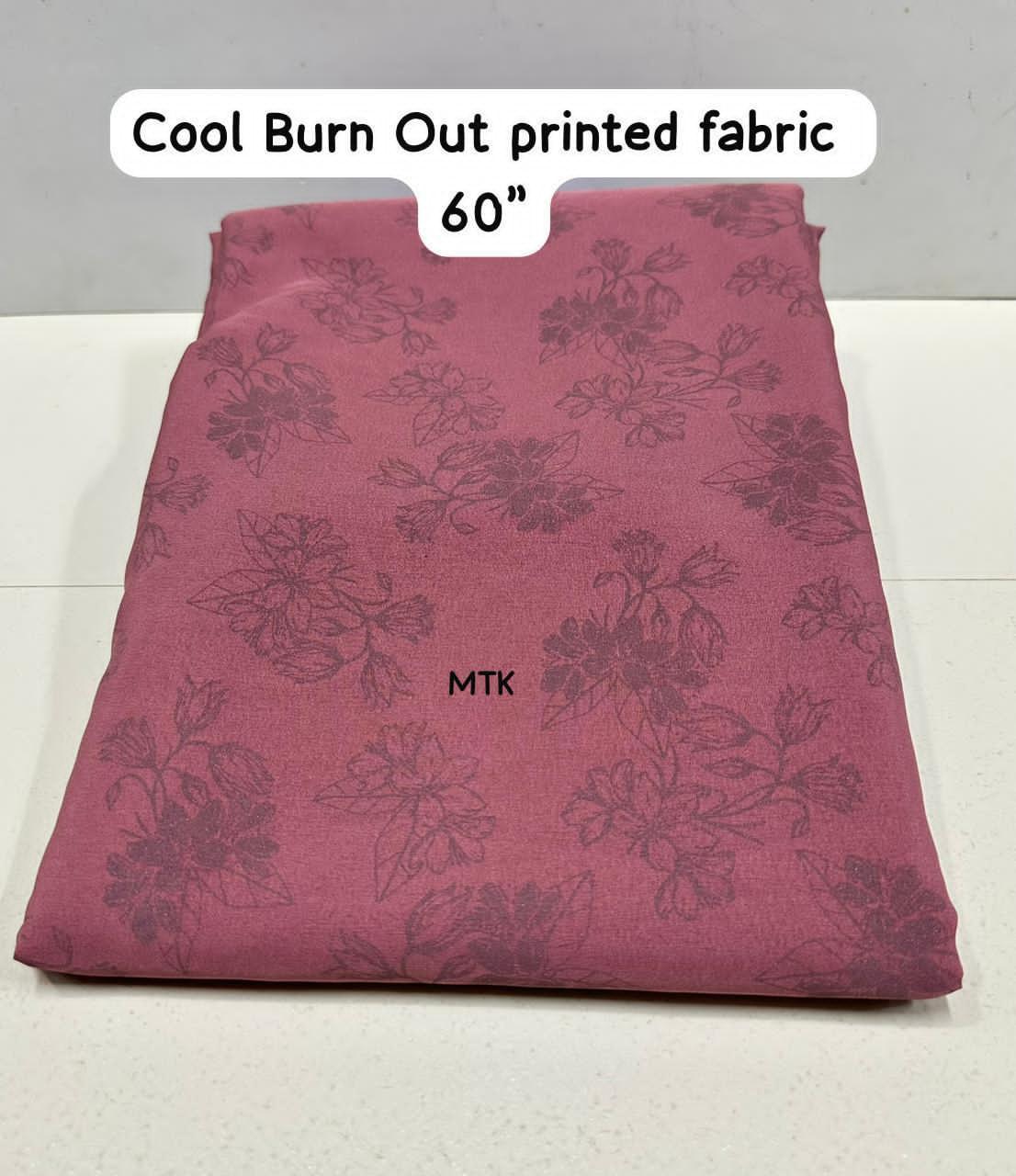 (MNR) Cool Burn Out printed fabric   60” 
