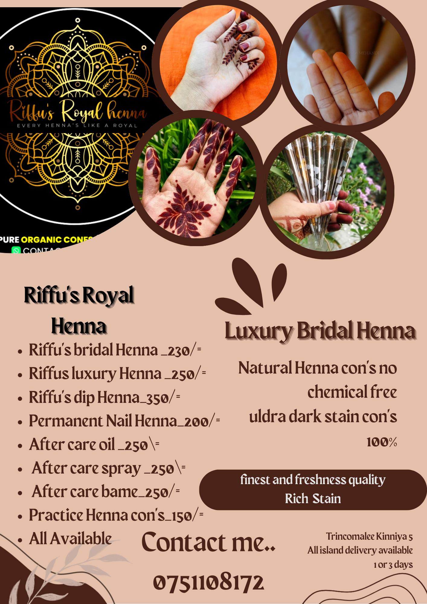 Natural Henna con's