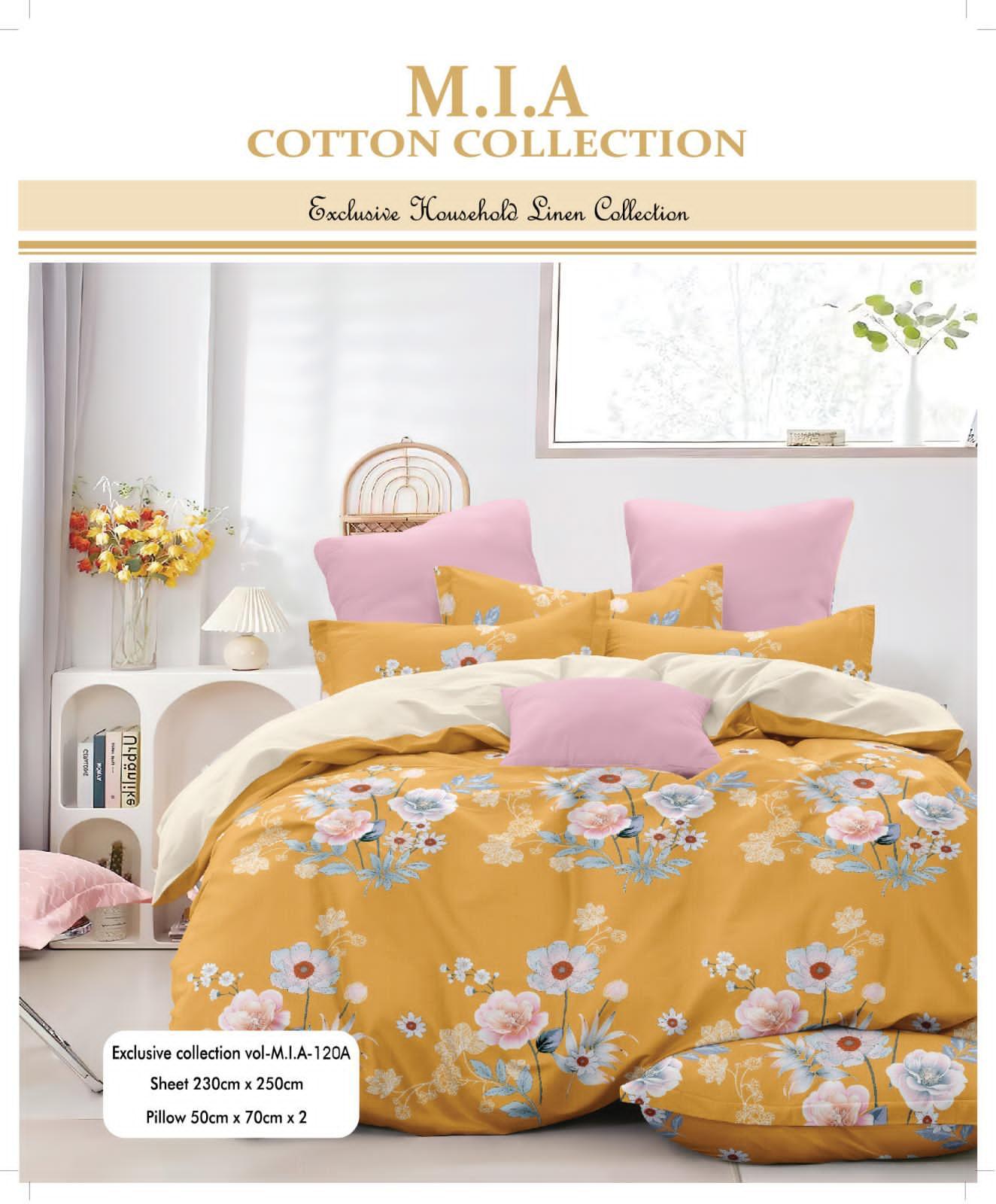 *New Arrival*  *MIA Cotton Bedsheet Set* 3