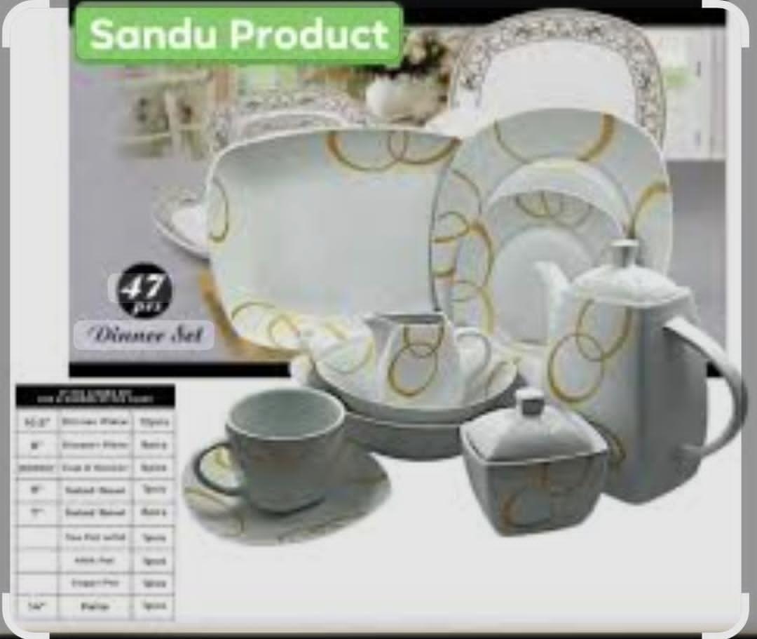 (MNR) 47Pcs Dinner Set