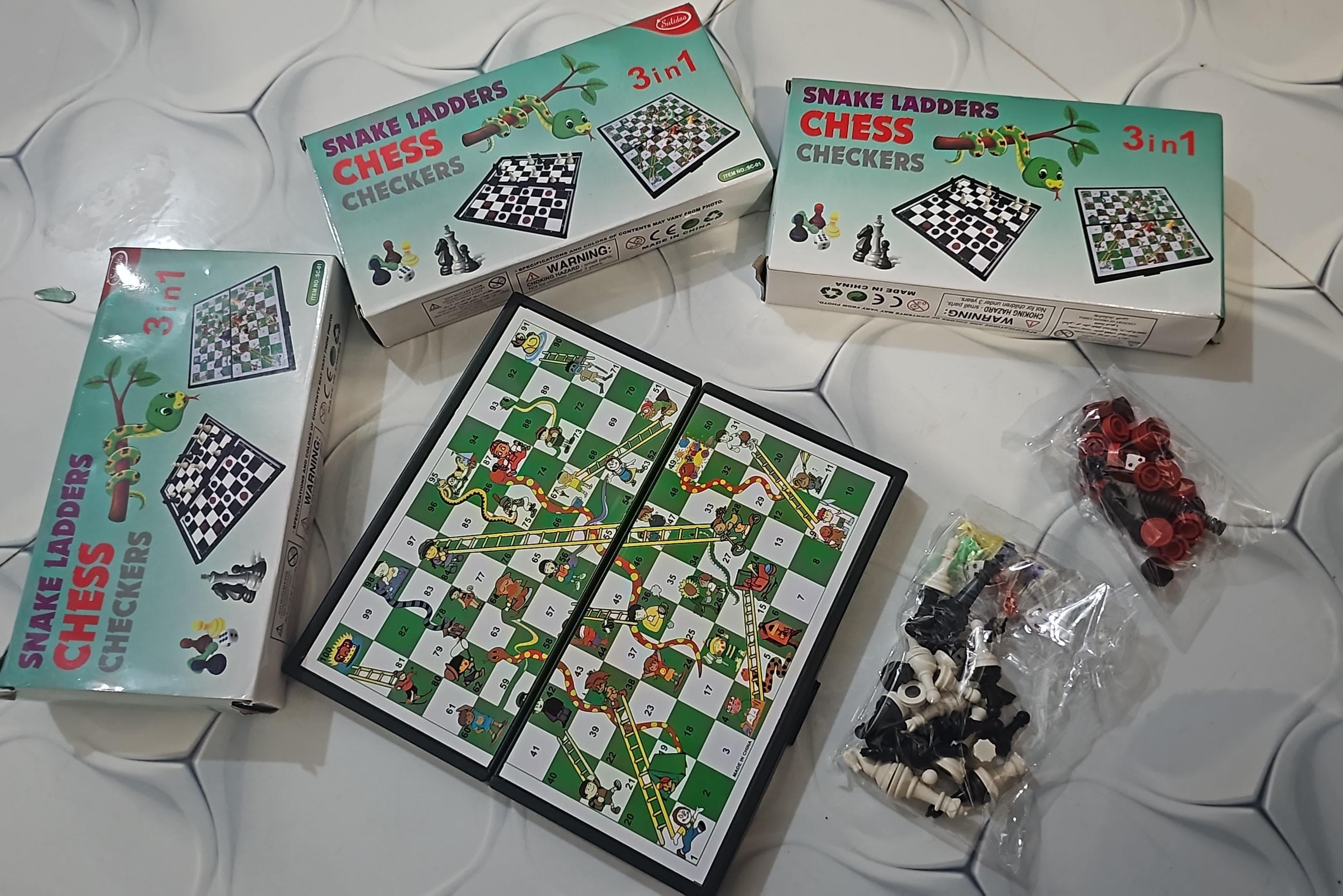 (MNR) 3 in 1 Megnatic Game Box  Snake 🐍 