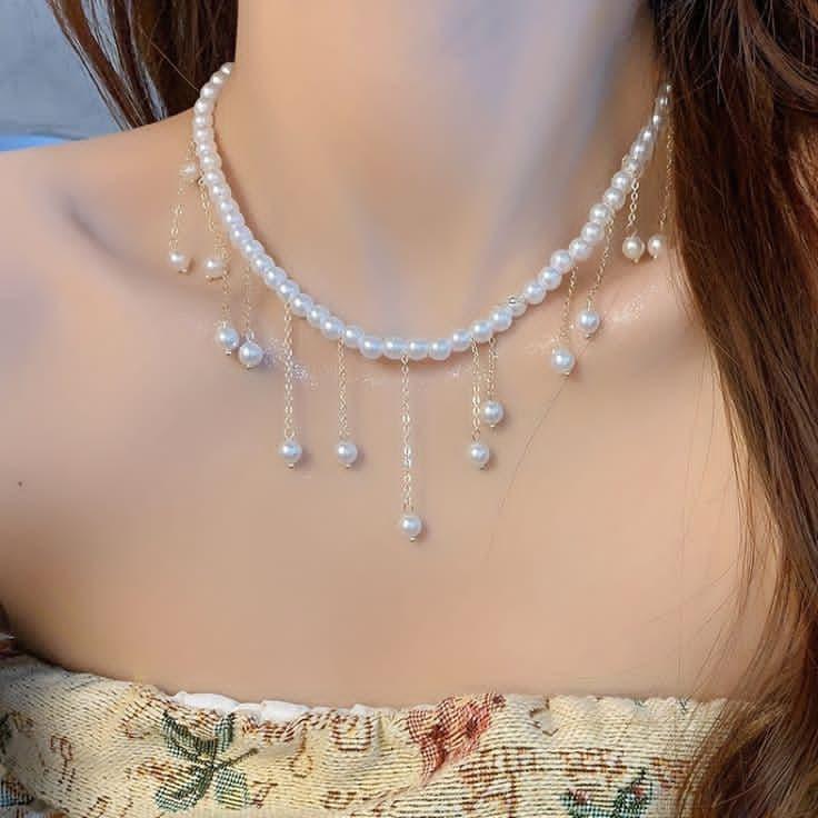 Pearl Necklace & Earing 