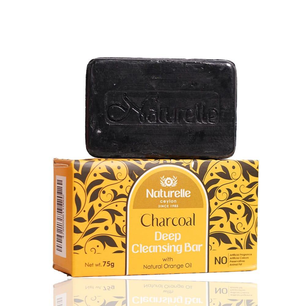 (MNR) Natural charcoal deep cleansing bar - 75g 