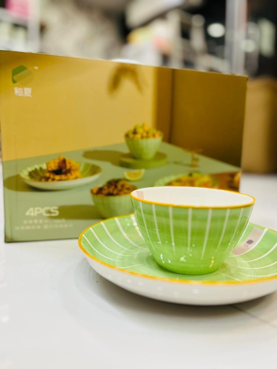 New Arrivals💥 4 pcs Cermic glass ware set 