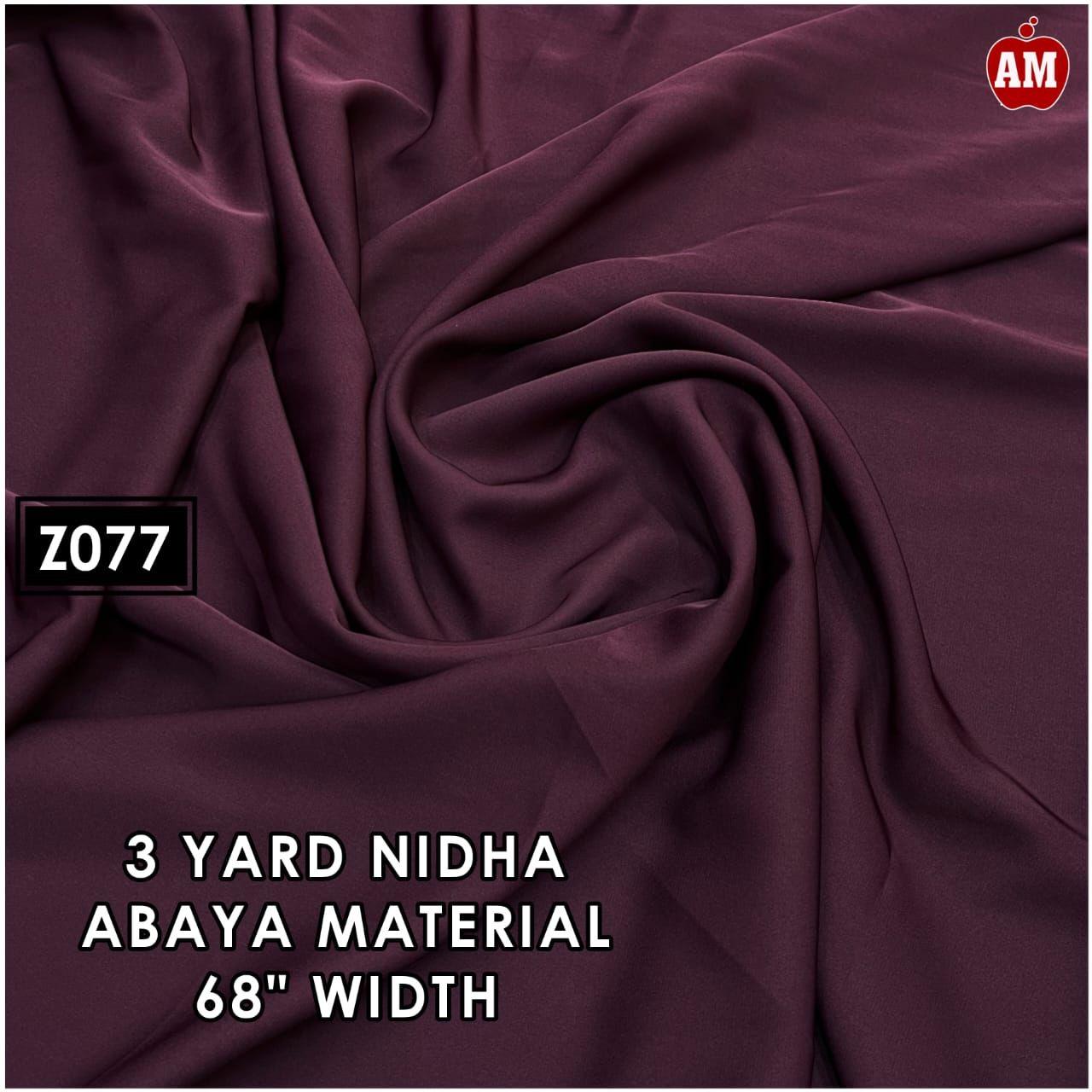 *NIDHA ABAYA MATERIAL* 68’’ WIDTH 3YARD 