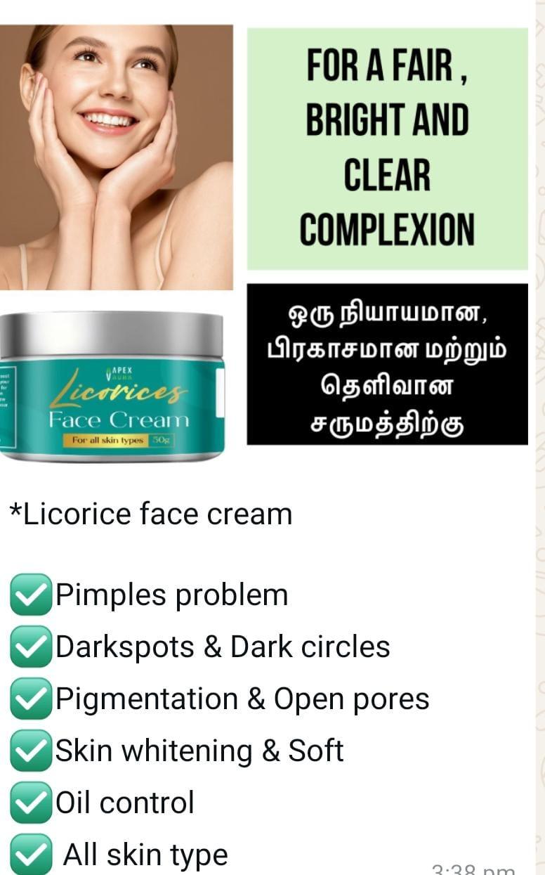 Licorice face cream
