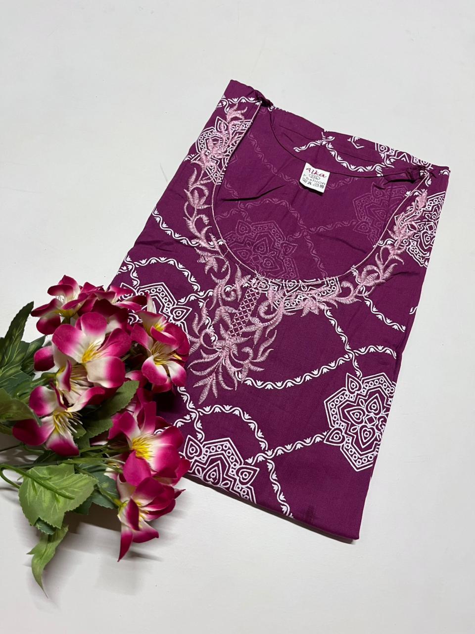 High quality cotton Emrodairy frock Indian ready made frock