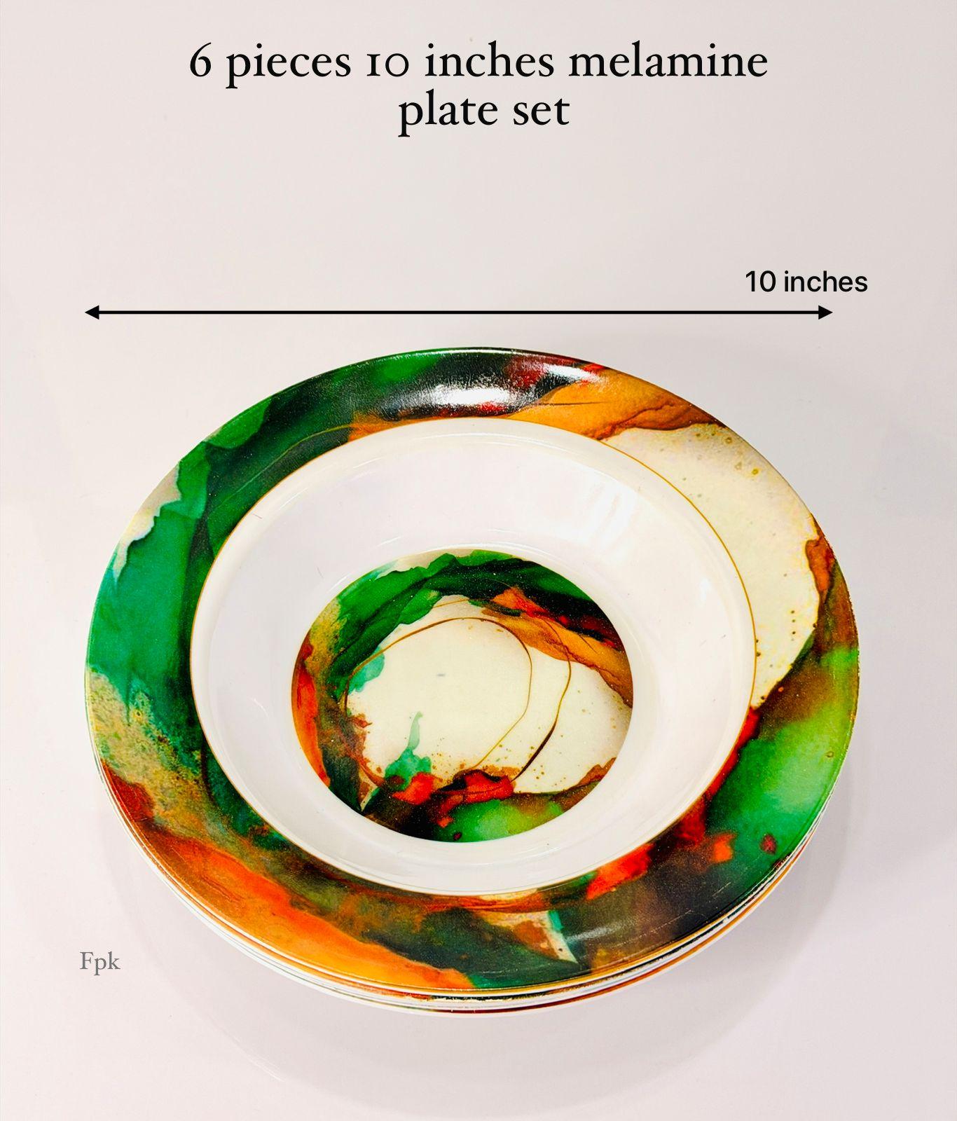 Melamine plate set 